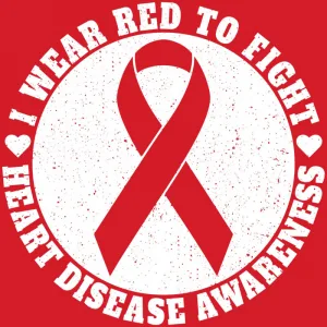 Wear Red To Fight Heart Disease Awareness T-Shirt