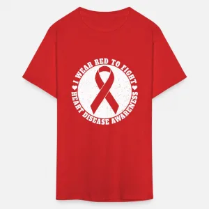 Wear Red To Fight Heart Disease Awareness T-Shirt